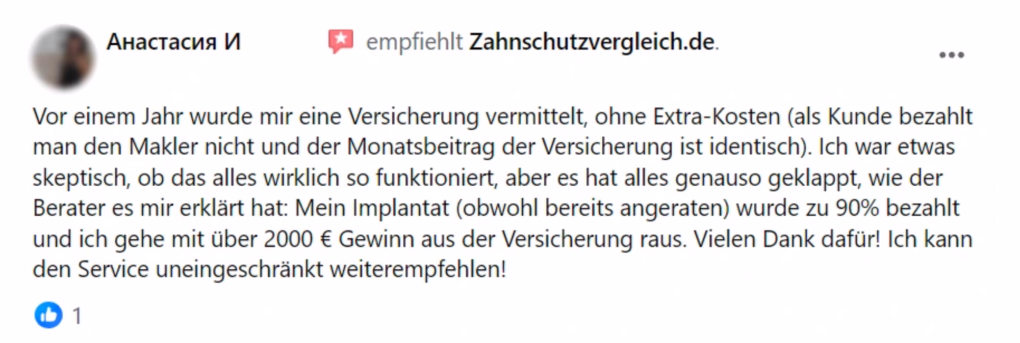 ProvenExpert Kundenbewertung 1
